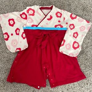 Baby girls Japanese kimono costume